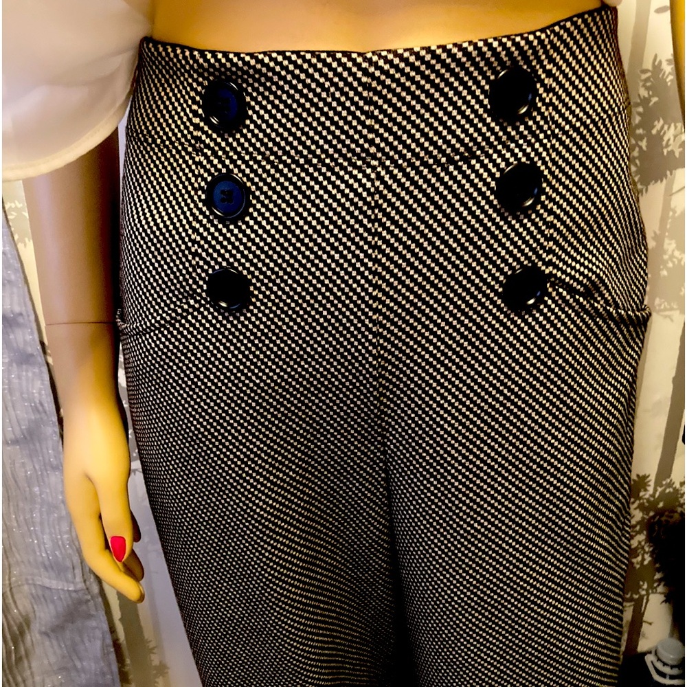 Stretch Pull Up slacks size X Small flared